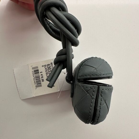 Bottega Veneta Intrecciato Apple Airpod Case Color SLATE NEW with Tag - Picture 7 of 8